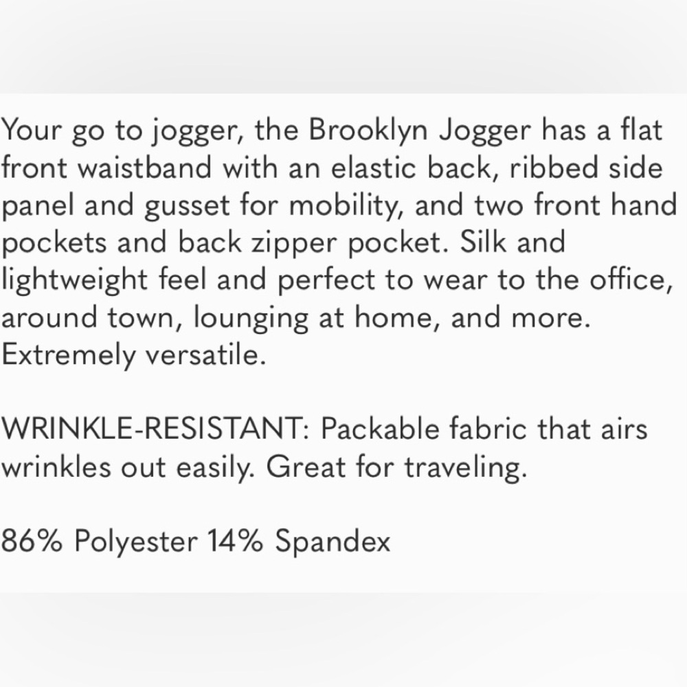 ATHLETA SIZE 12 BROOKLYN LIGHTWEIGHT JOGGER IN SUMI MARBLE GREEN - Picture 8 of 8